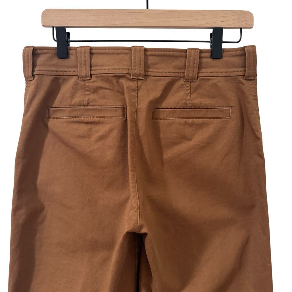 A.L.C. Lawrence Mid-Rise Wide Leg Straight Pants in "Cognac" Brown Size 4 - Picture 6 of 9